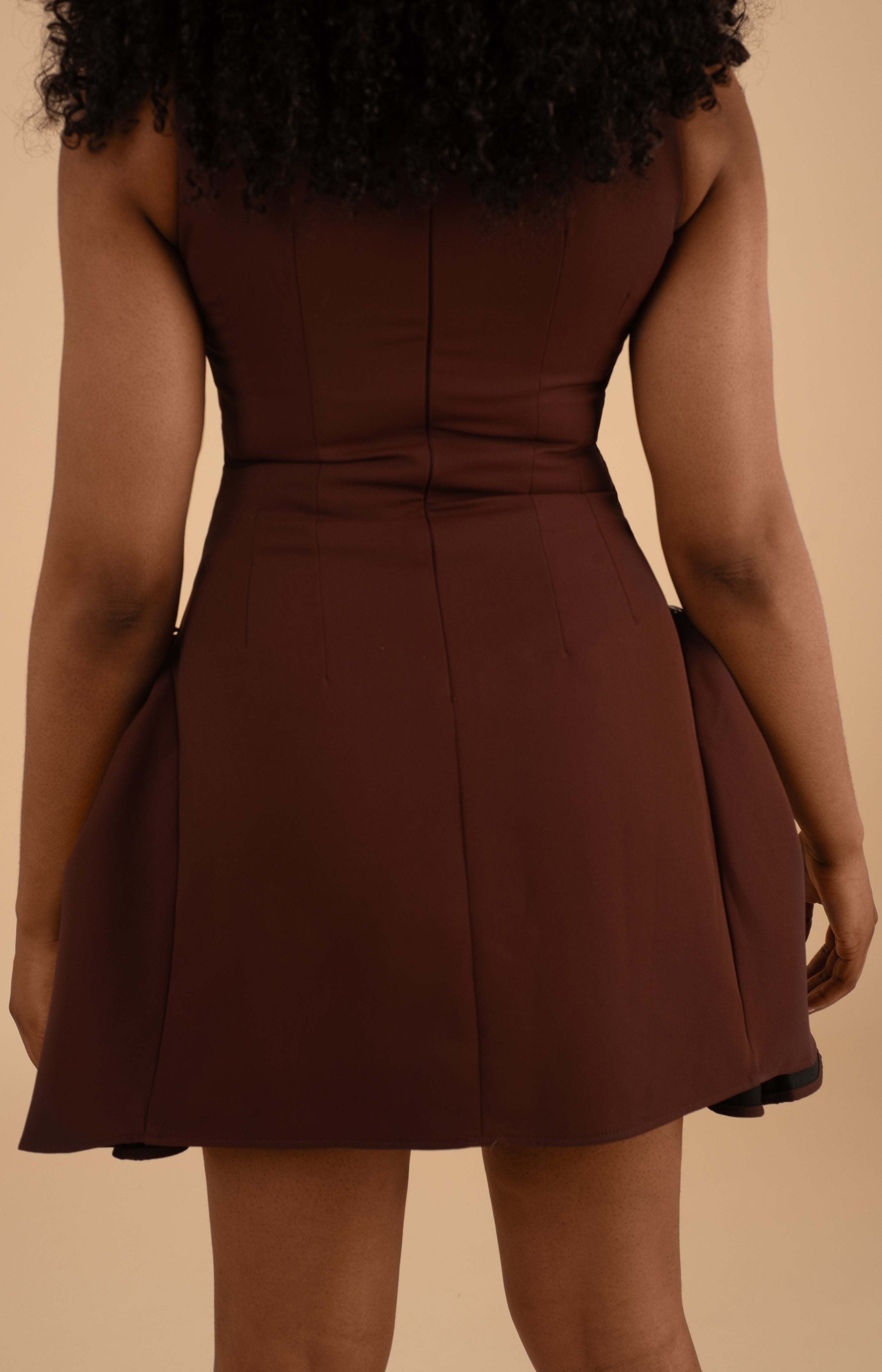 The Architect Mini - Sculpted Flare Dress
