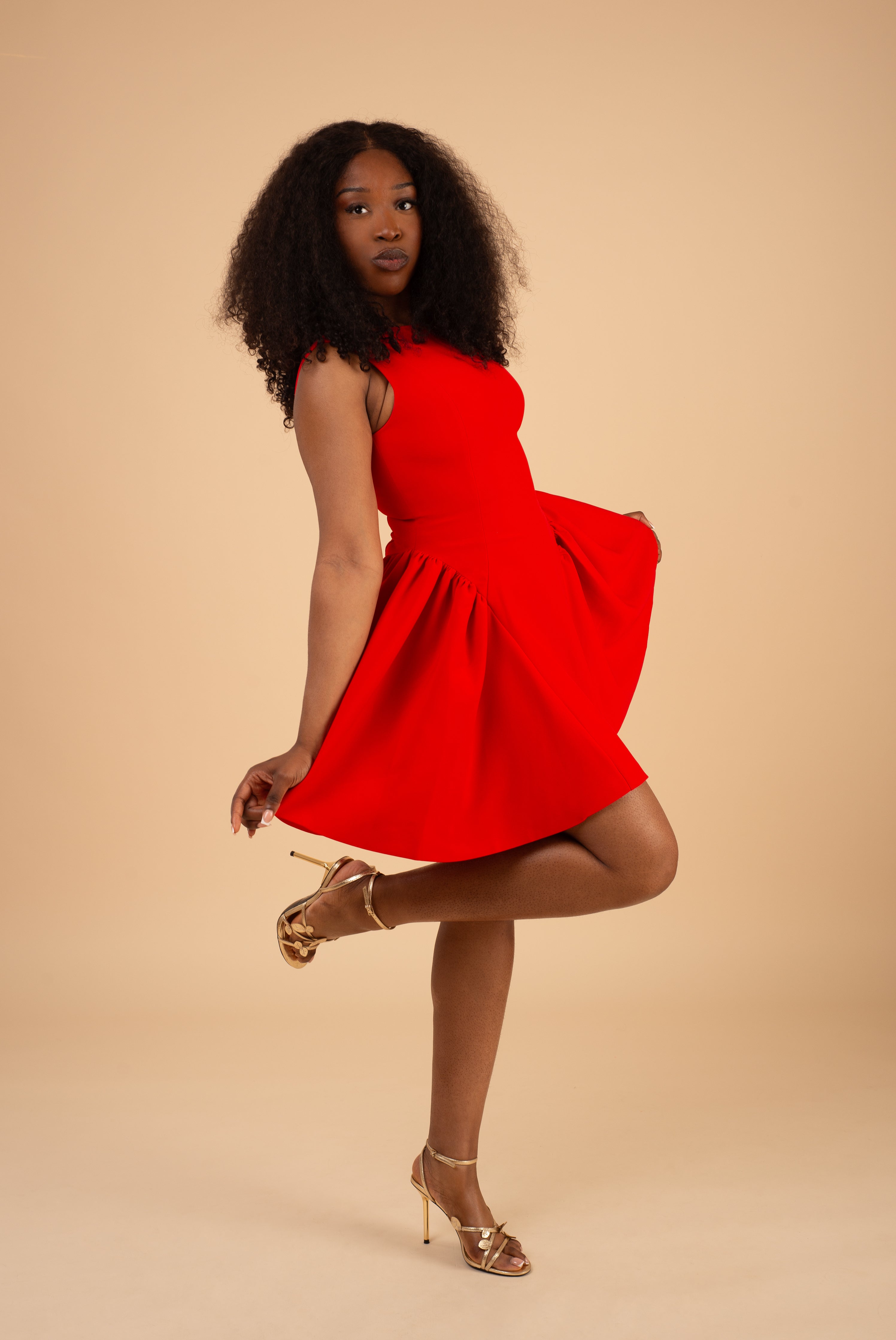 The Ava Flared Dress - Effortless Volume