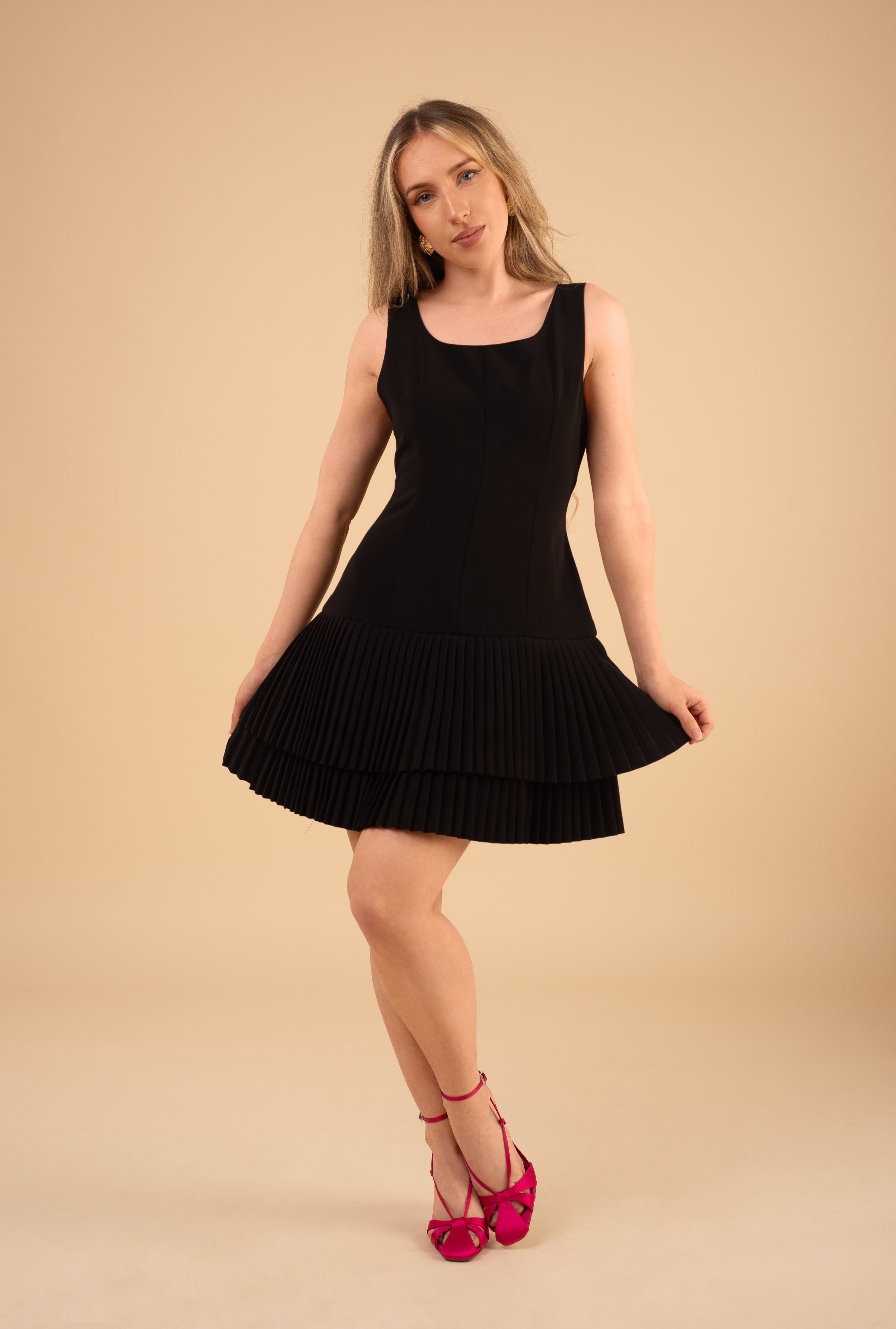 The Ava Flared Dress - Effortless Volume